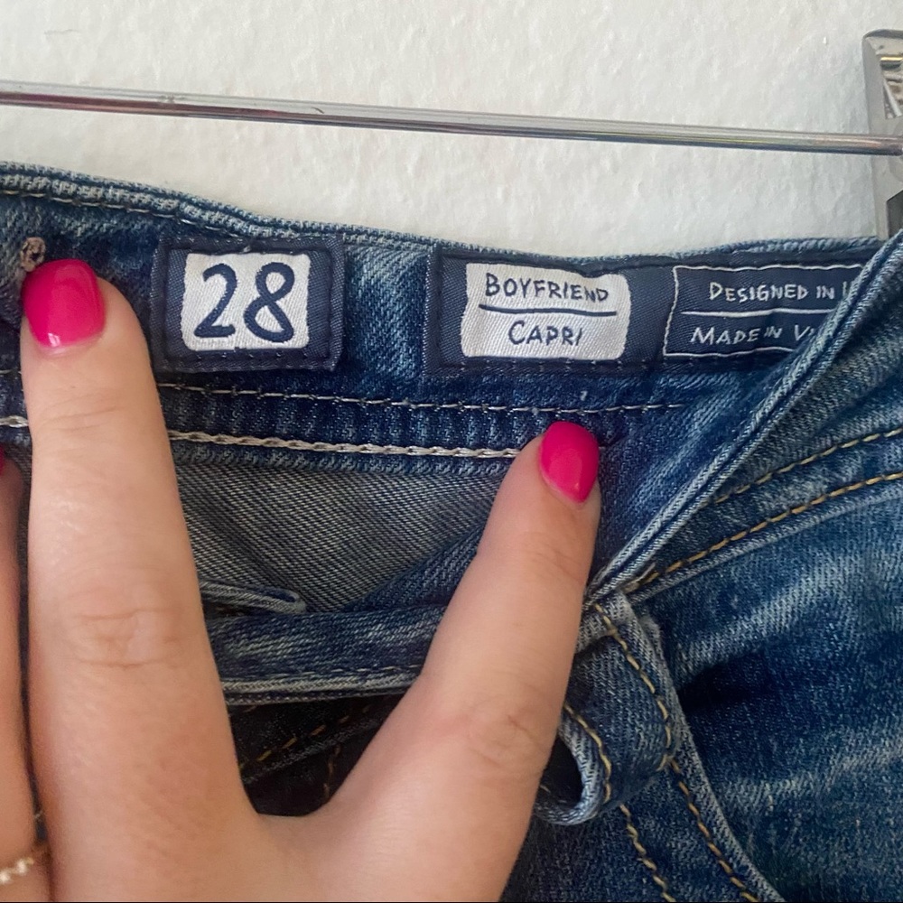 Miss Me Boyfriend Capris Sz 28 - Picture 3 of 5